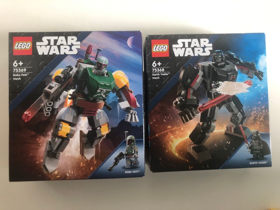 Avaamattomat Lego Star Wars Boba Fett, Darth Vader setit