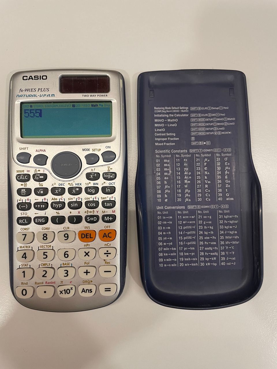 Casio fx-991es plus funktiolaskin