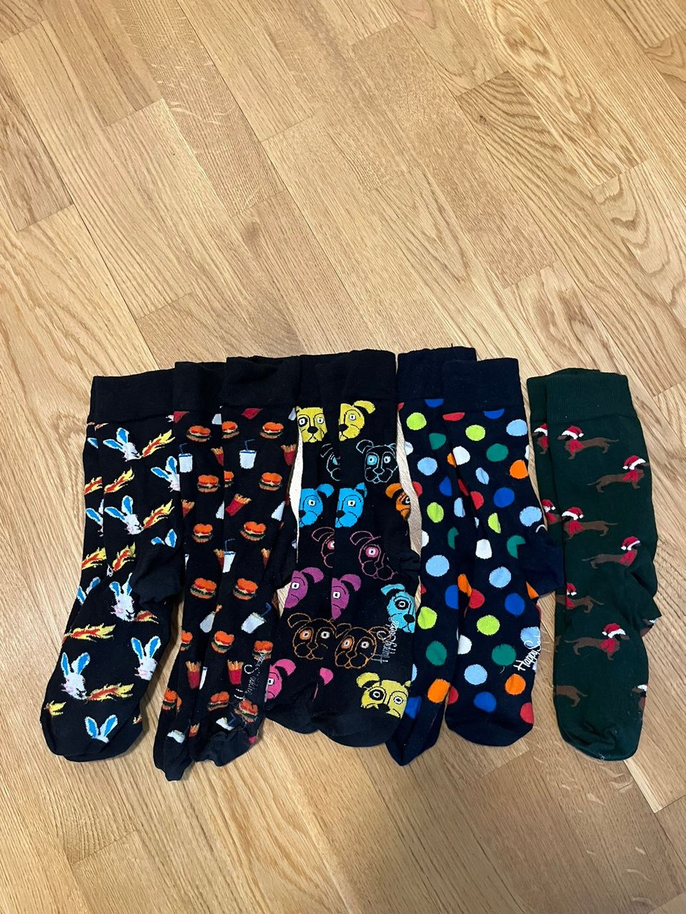 Happy Socks sukkapaketti (5kpl) koko 41-46.