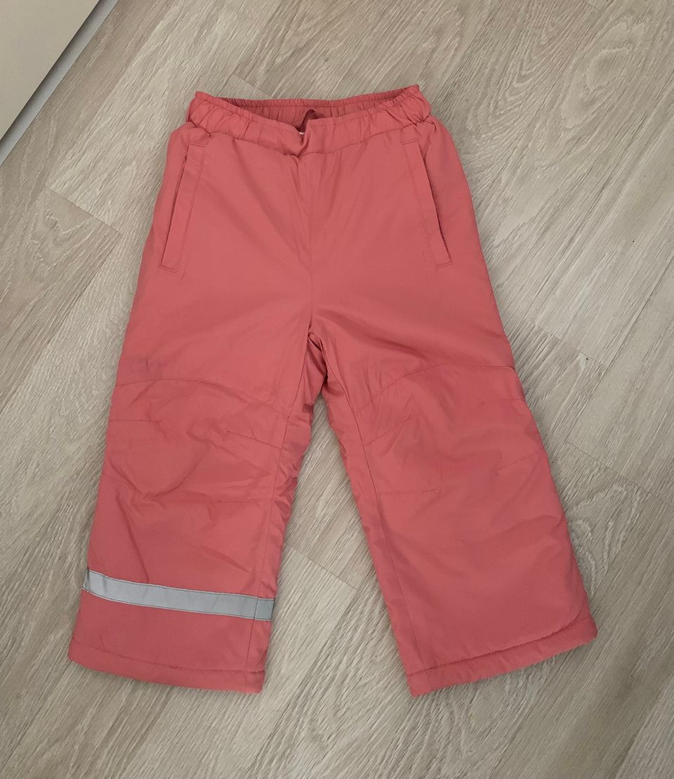 Vaaleanpunaiset ulkohousut / housut, koko 92