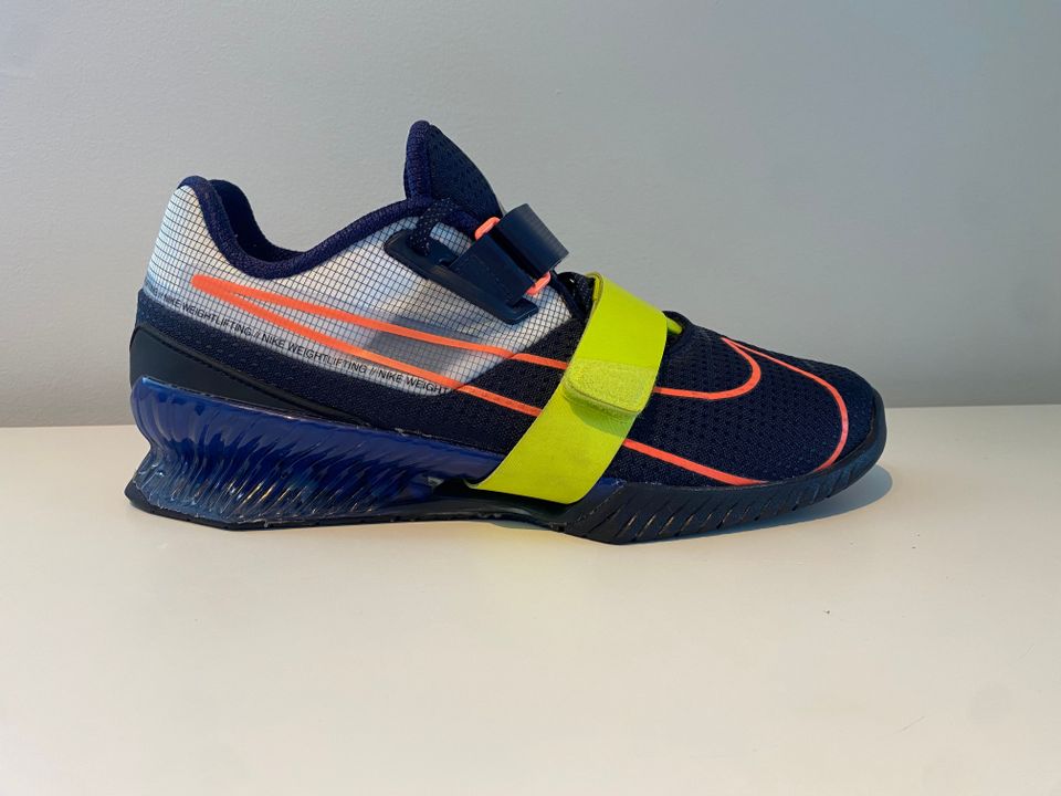 Nike Romaleos 4 Blackened Cyber Blue, Painonnosto kengät, Koko EU 44, US 10