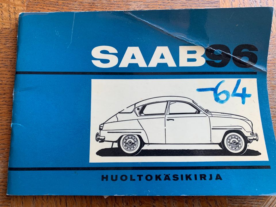 Saab 96 1964 käyttöohjekirja