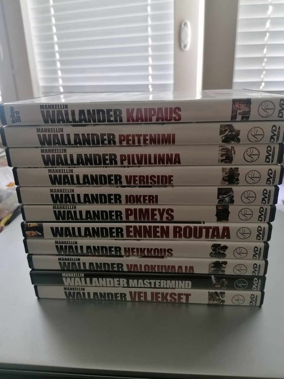 Wallander dvd:t 11 kpl