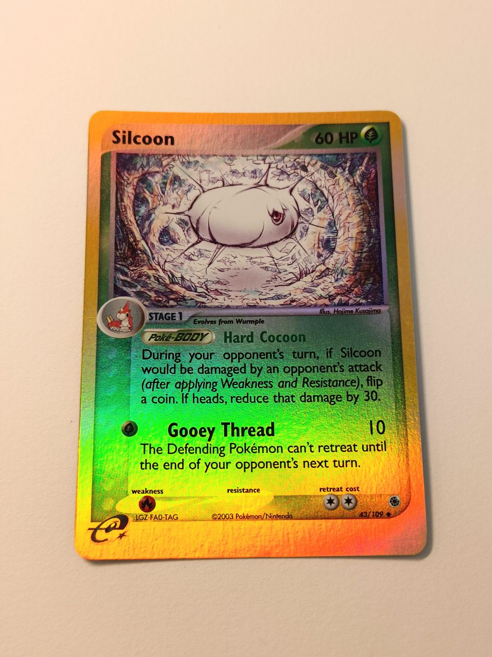 Pokemon-kortti - Silcoon (RS 43)