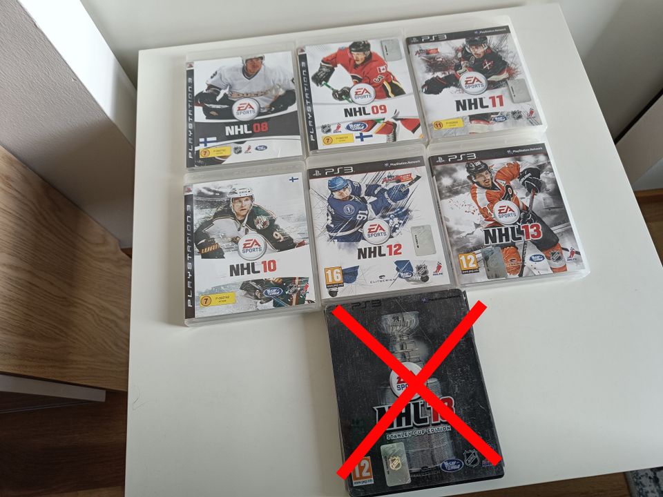 NHL pelit 08-13, 6 kpl (PS3)