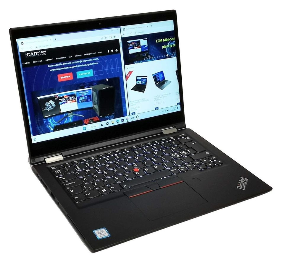 Nopeimmalle -64% ThinkPad X390 Yoga 13.3" Touch 4G/LTE 16Gt W11Pro