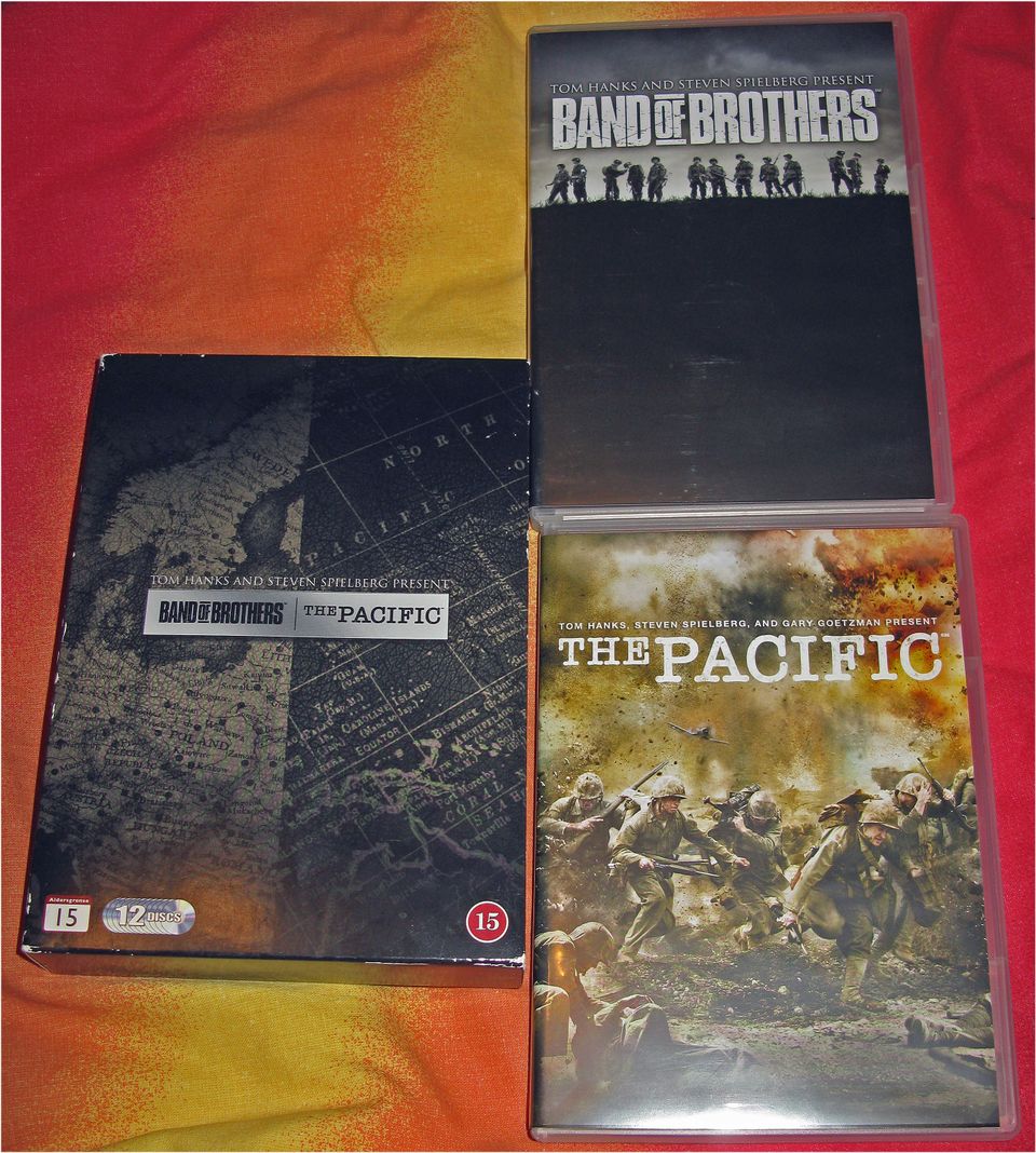 Band of Brothers (Taistelutoverit) / The Pacific dvd-boksi (2 x 6 dvd)