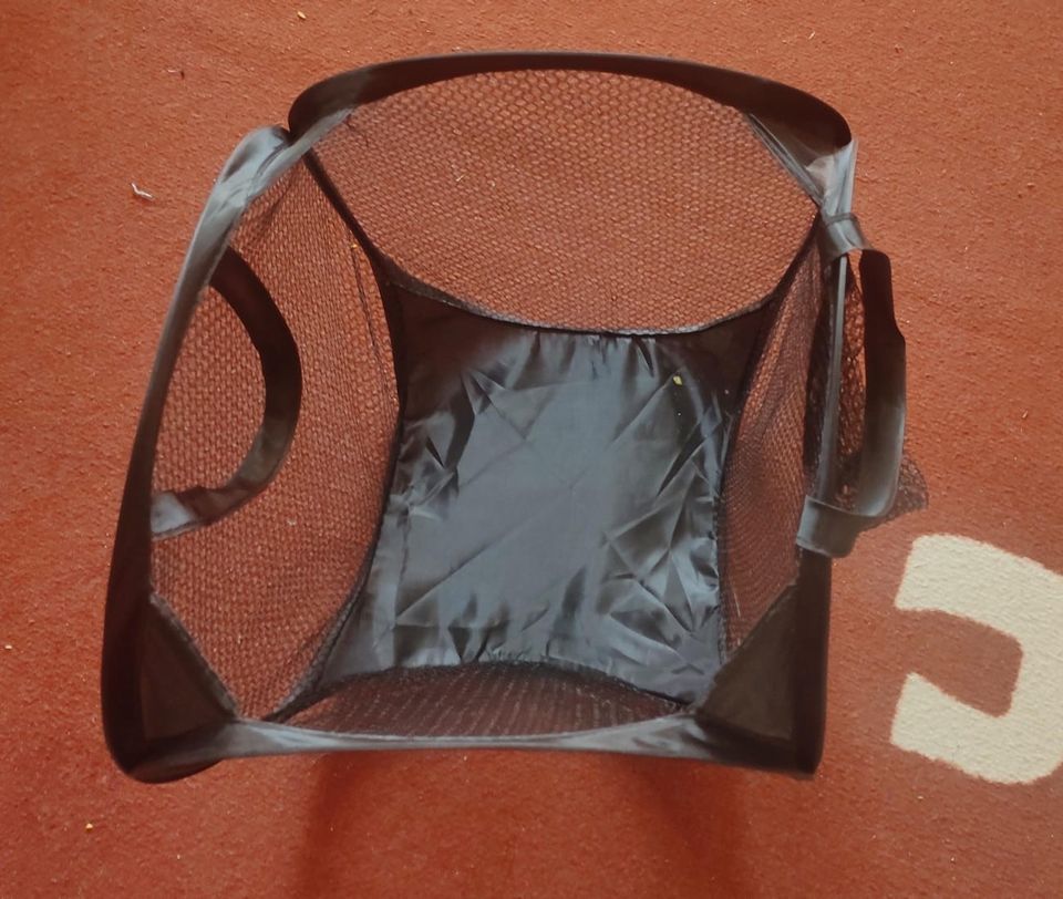 Black Mesh Foldable Laundry Bag