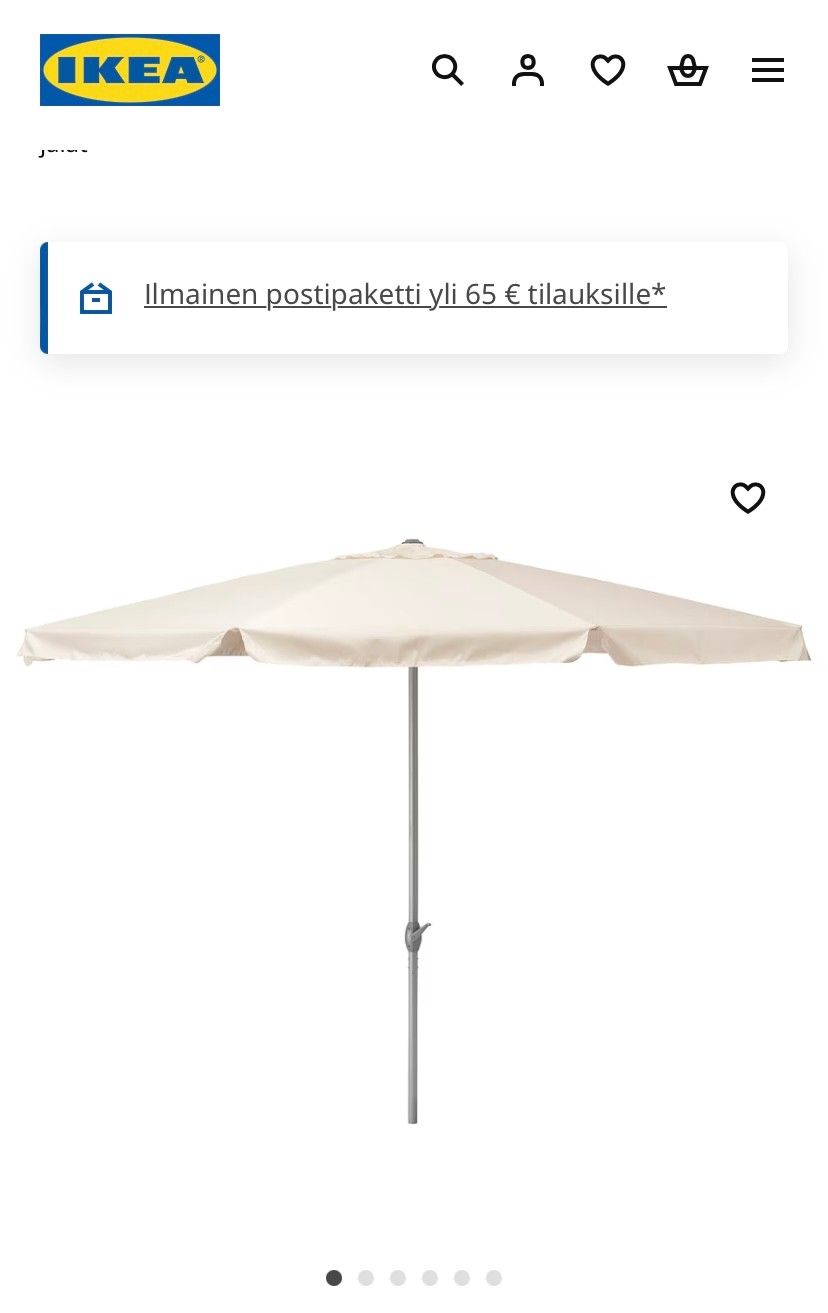 IKEA AURINKOVARJON KANGAS