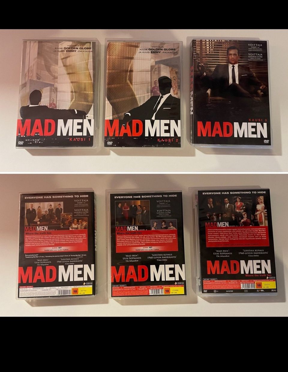 DVD Mad Men kausi 1-3