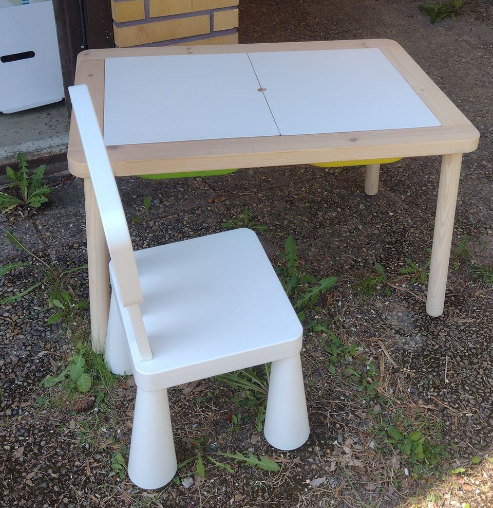 VARATTU Ikean Flisat pöytä ja Mammut tuoli
