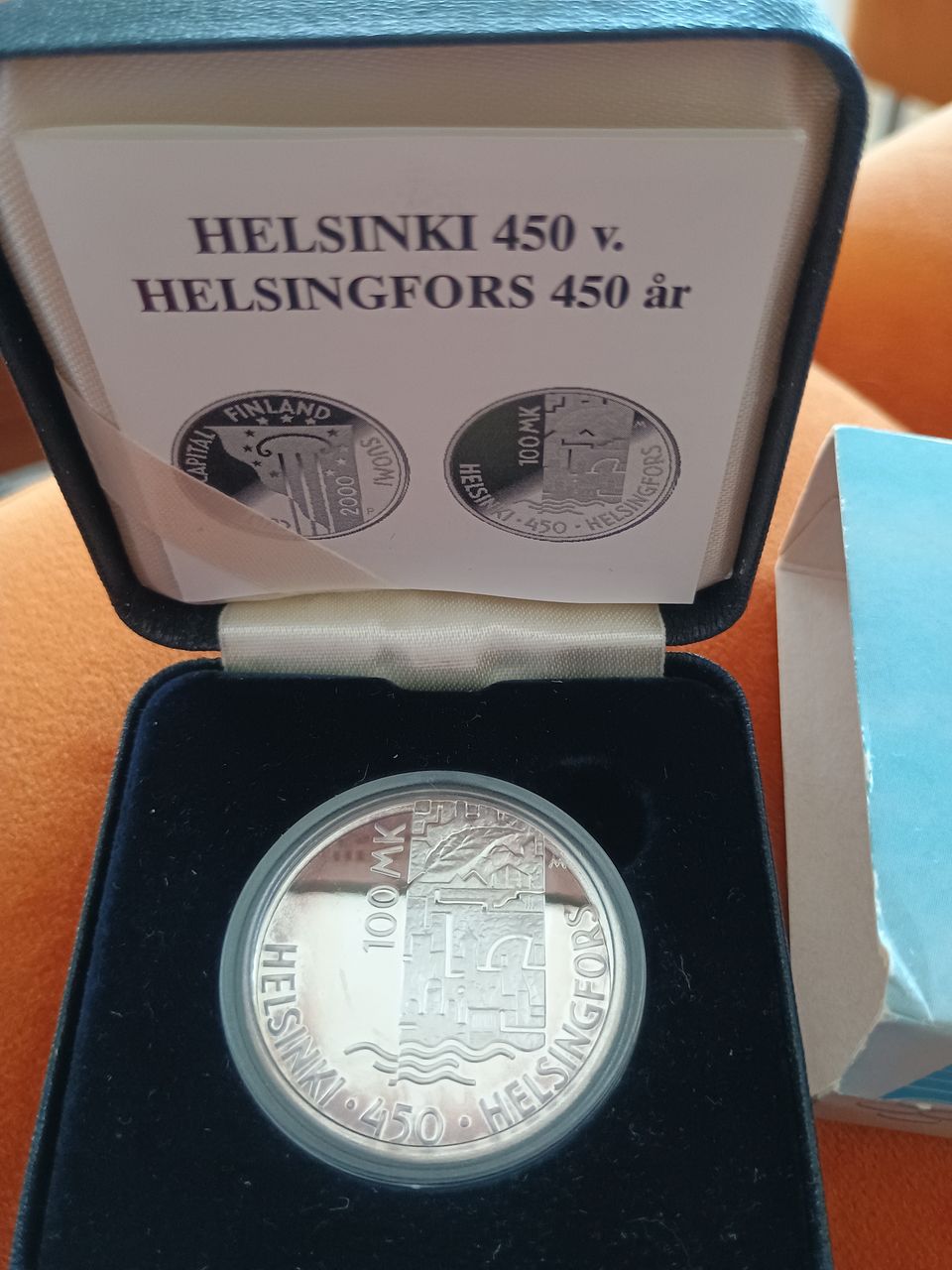 100 markkaa 2000 Helsinki 450 vuotta