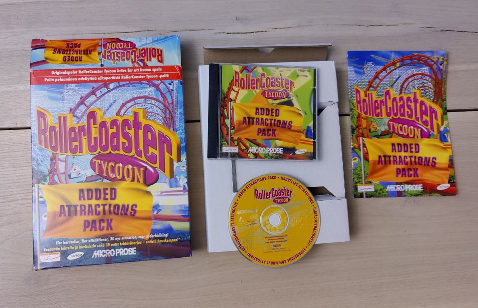 Rollercoaster Tycoon Added Attractions Pack (PC Big Box)