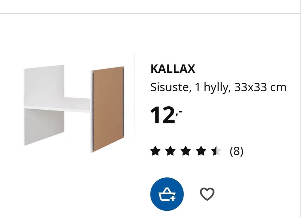 Ikea kallax lisäosat