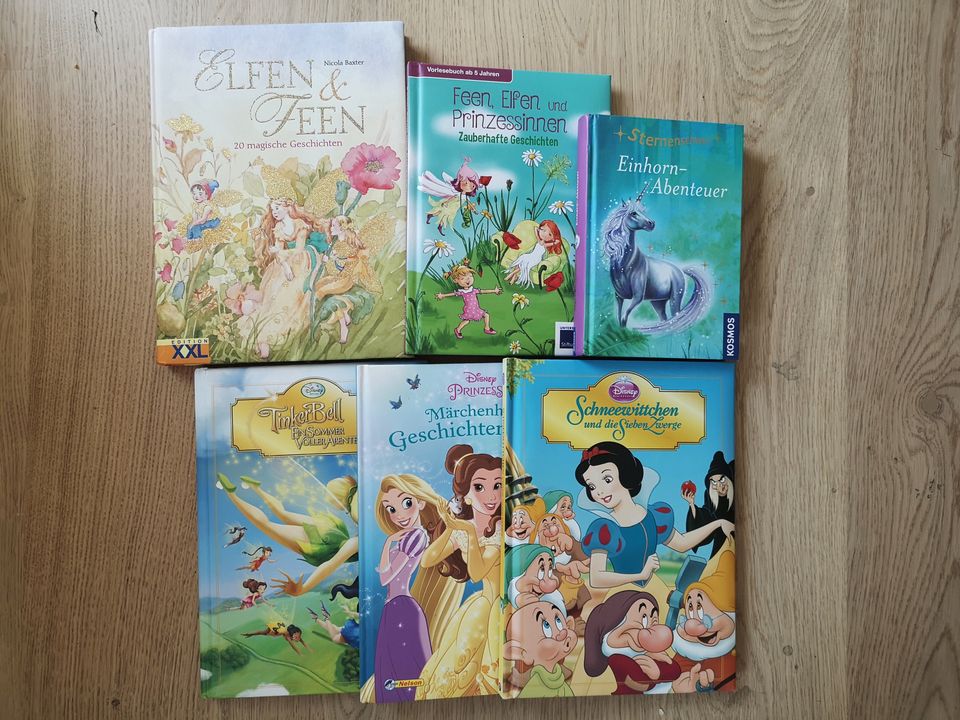 Saksankielisiä lastenkirjoja prinsessoja keijuja erinomainen kunto
