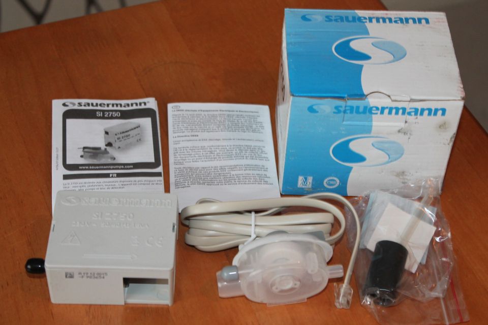 UUSI varaosa kondenssivesipumppu Sauermann SI 2750 ilmastointilaite paketissa