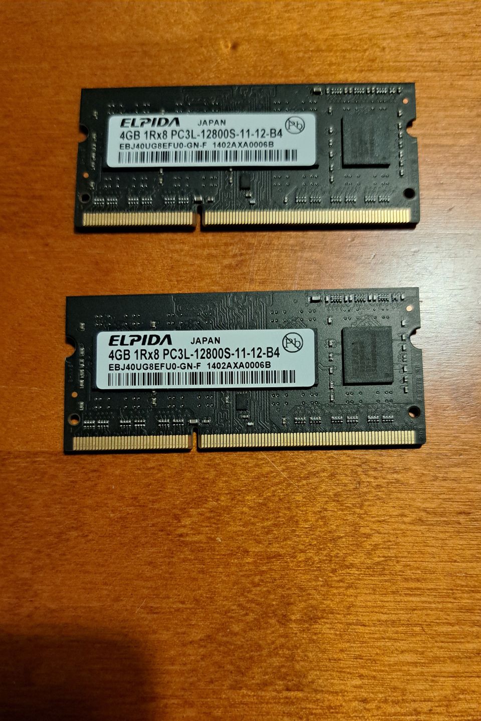 Muistikampa 4GB DDR3L 2 kpl. Läppäriin