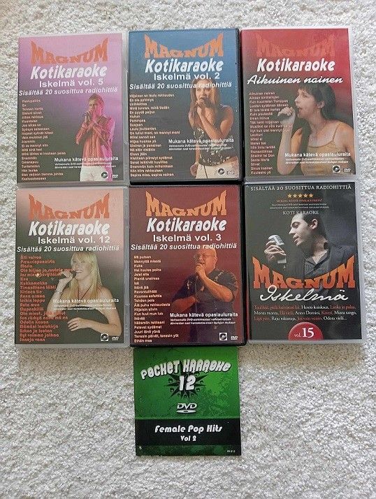 Karaoke dvd 7 kappaletta