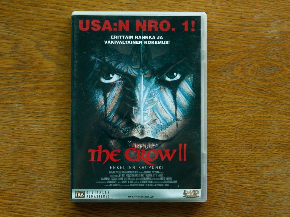 The Crow II City of Angels eli Crow 2 Enkelten kaupunki DVD