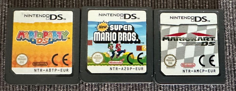 Nintendo DS Mario peli 3 kpl