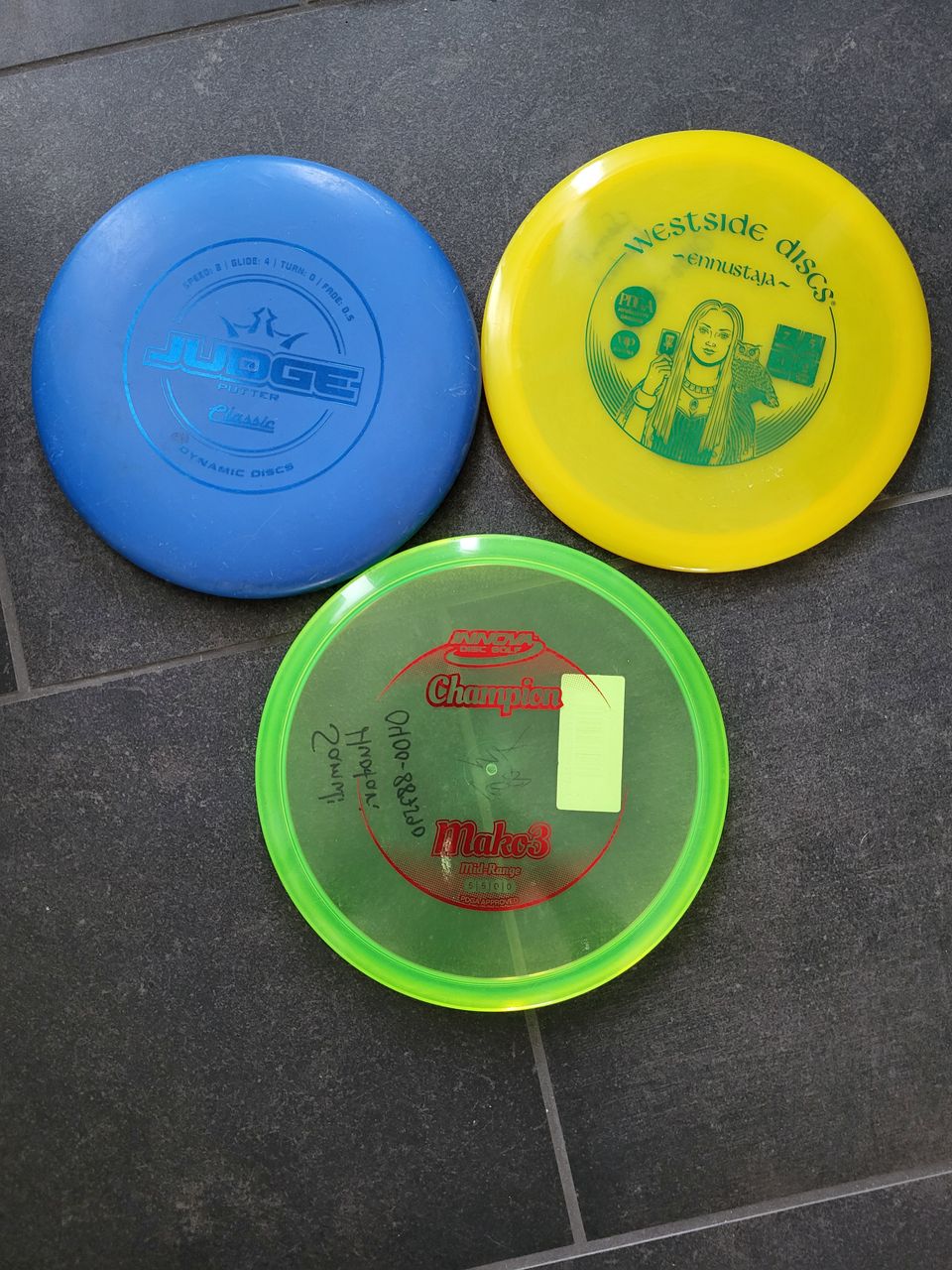 Frisbee-golf kiekkoja 3kpl