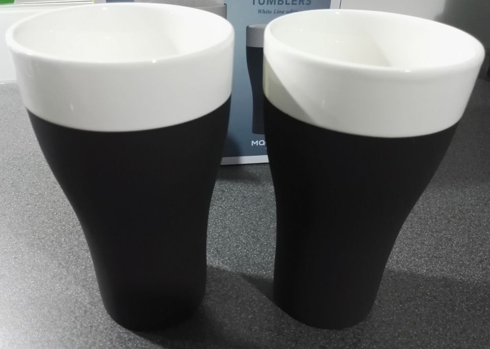 Magisso - Cooling Ceramics - 2 x Tumblers 0,568 l - White Line Edition