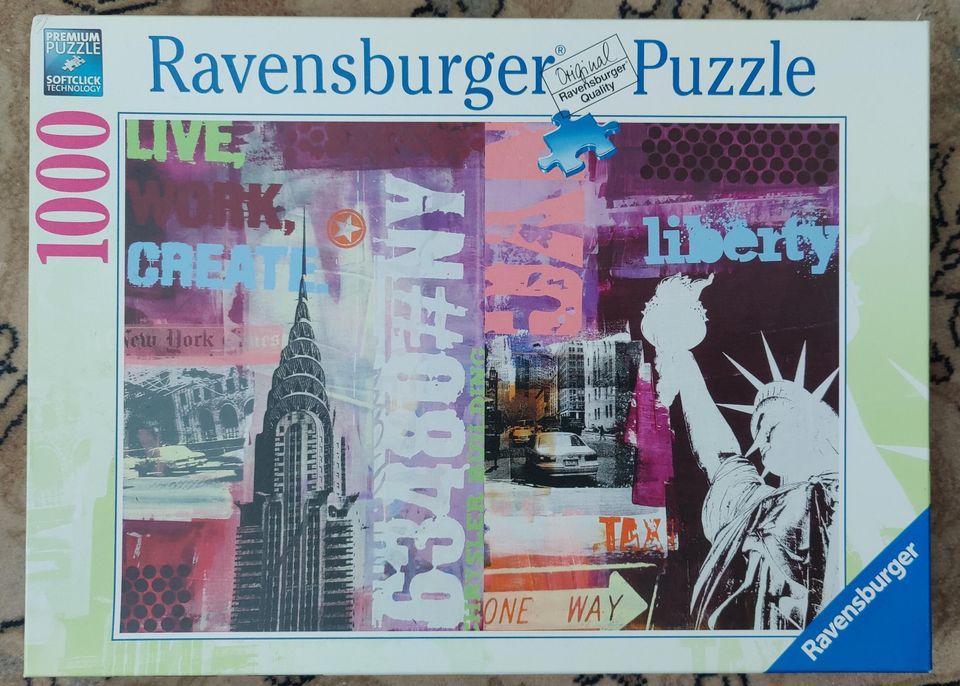 Palapeli Ravensburger Puzzle New York 1000 palaa
