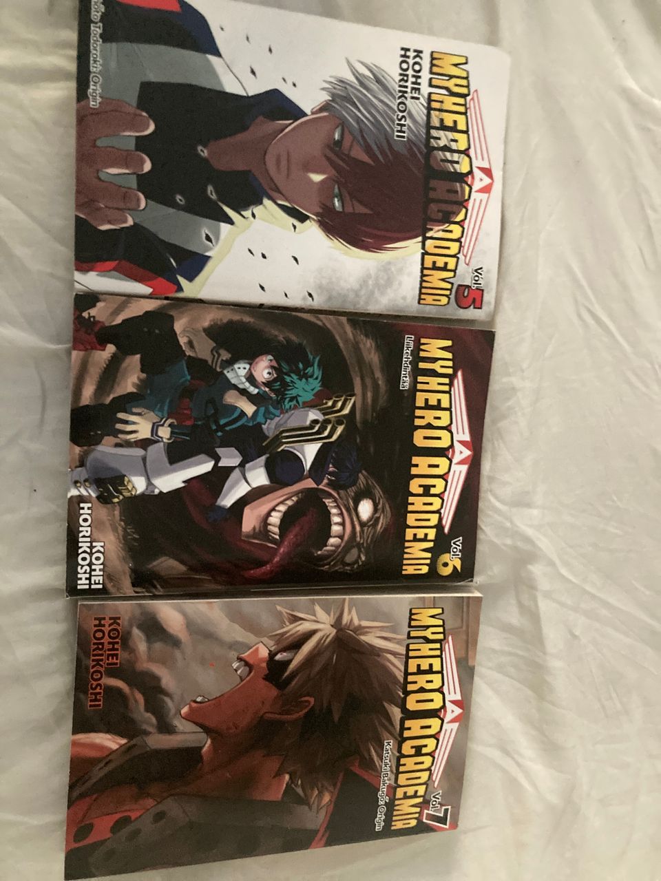 My hero academia manga 1,3,5,6 ja 7
