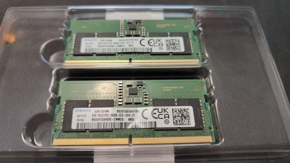 Samsung 16 GB kit (2x8gb) DDR5-5600b muistia