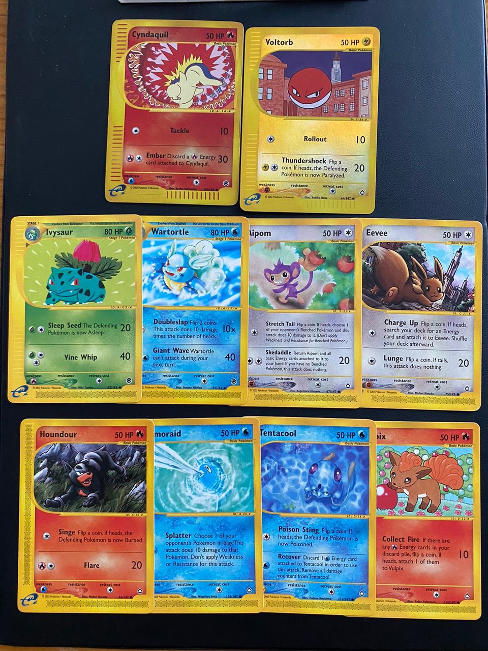 Aquapolis ja Expedition Pokémon-kortteja (TCG)