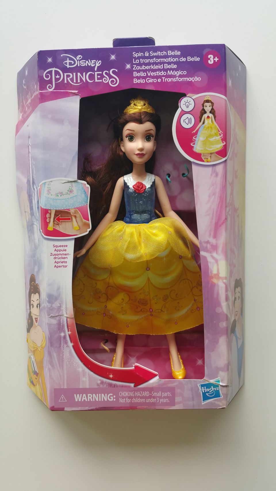 Princess Spin and switch Belle muotinukke 2 (Disney)
