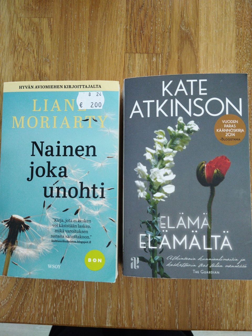 Kirjat: Liane Moriarty ja Kate Atkinson