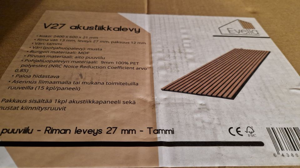 Evella Akustiikkalevy V27