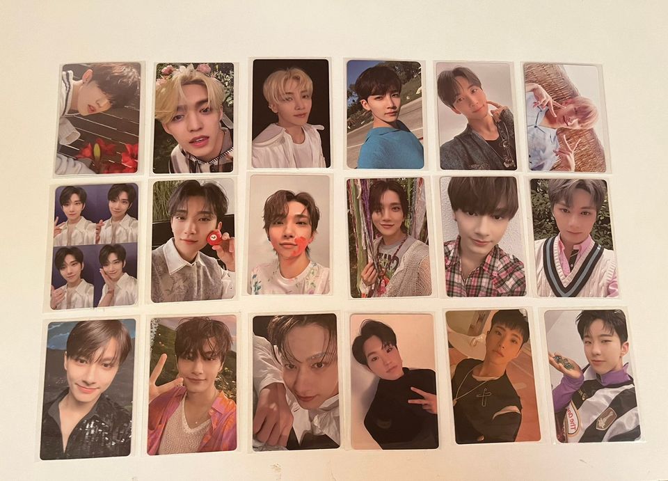 Kpop Seventeen photocards