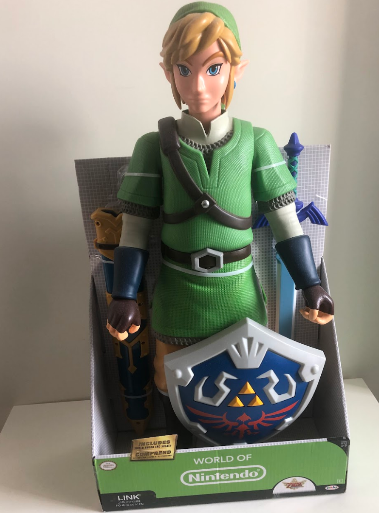 Avaamaton Legend of Zelda Link Figuuri iso Hahmo Jakks Pacific World of Nintendo