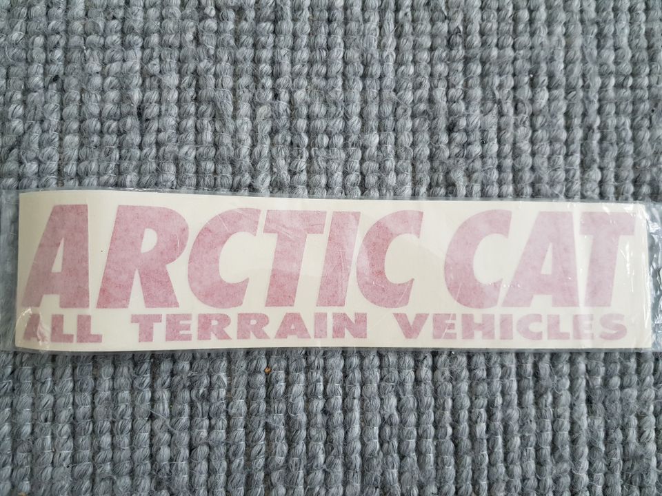 Arctic Cat ATV tarrat 3kpl Decal 12" Red