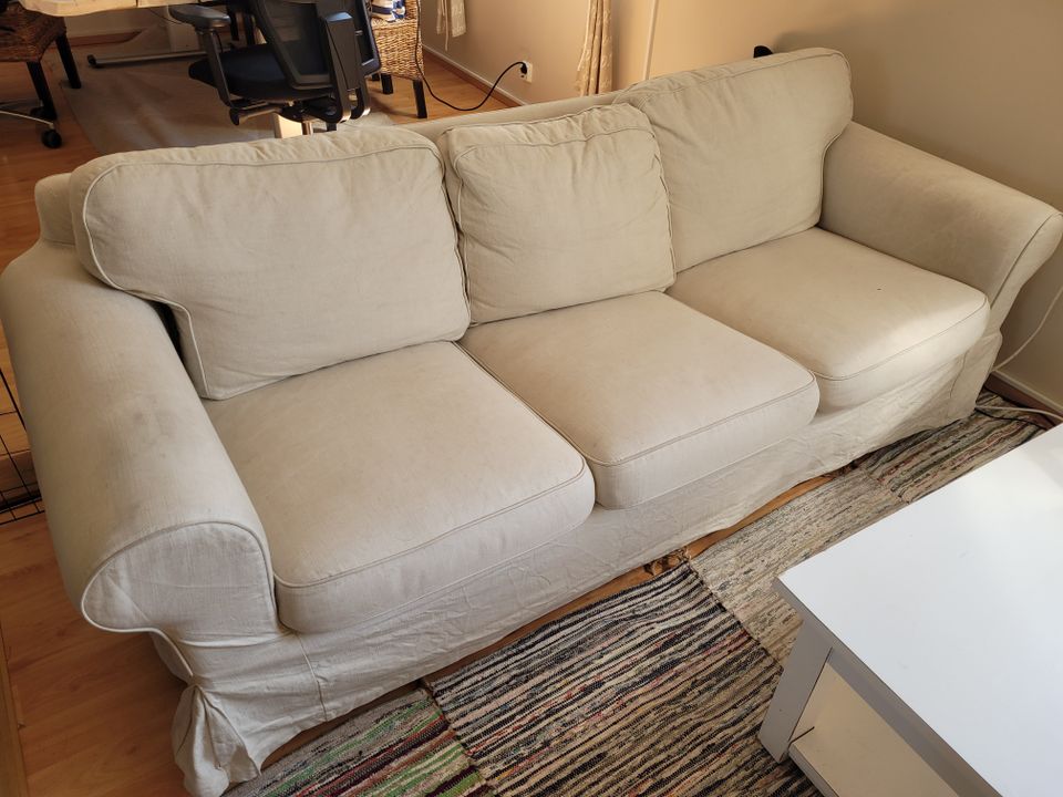 Ektorp 3 istuttava sohva beige