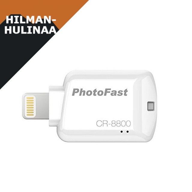 Uusi PhotoFast iPhone CR-8800/iOS Card Reader valkoinen