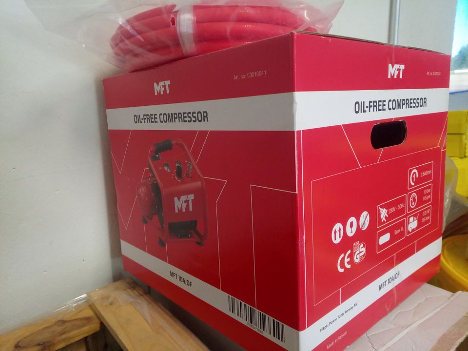 mft oil free compressor 4 l