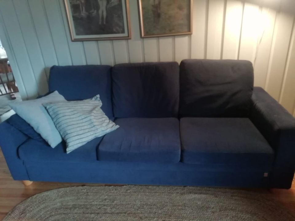 Iskun sininen sohva