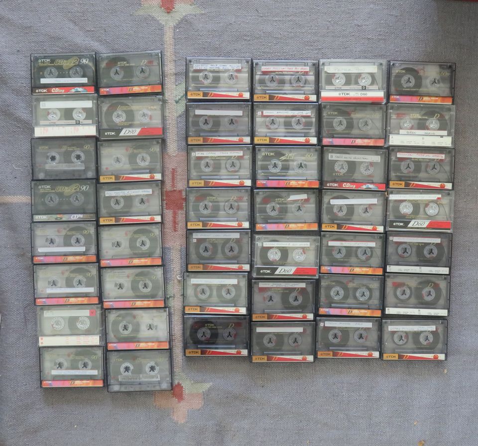 TDK D60 ja D90 kasetteja