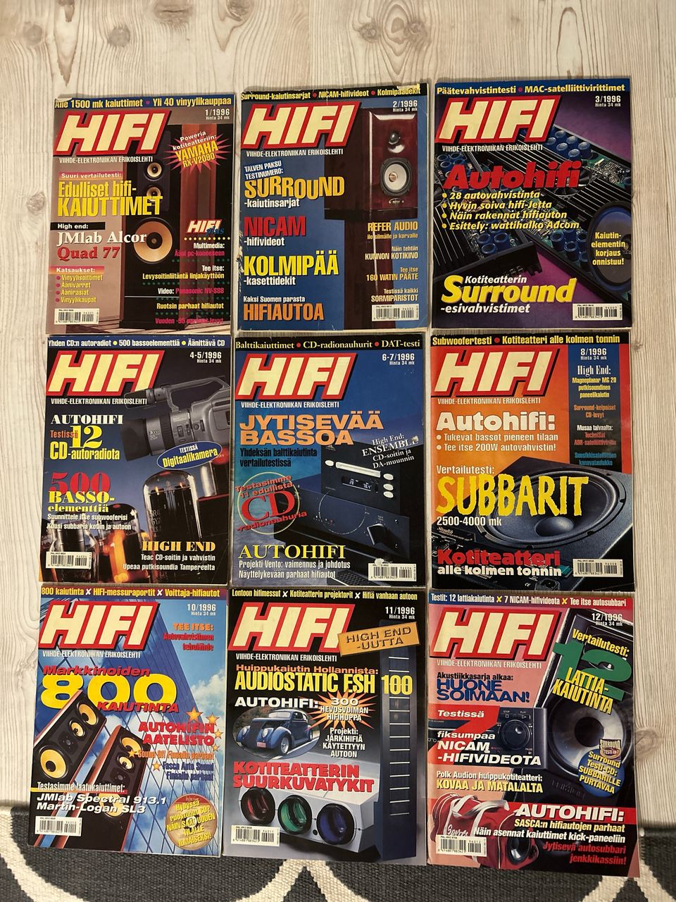 Hi-Fi lehtiä vuodelta 1996