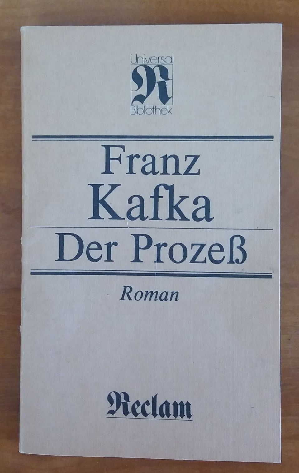 Franz Kafka DER PROZESS - Roman Philip Reclam 2p 1989