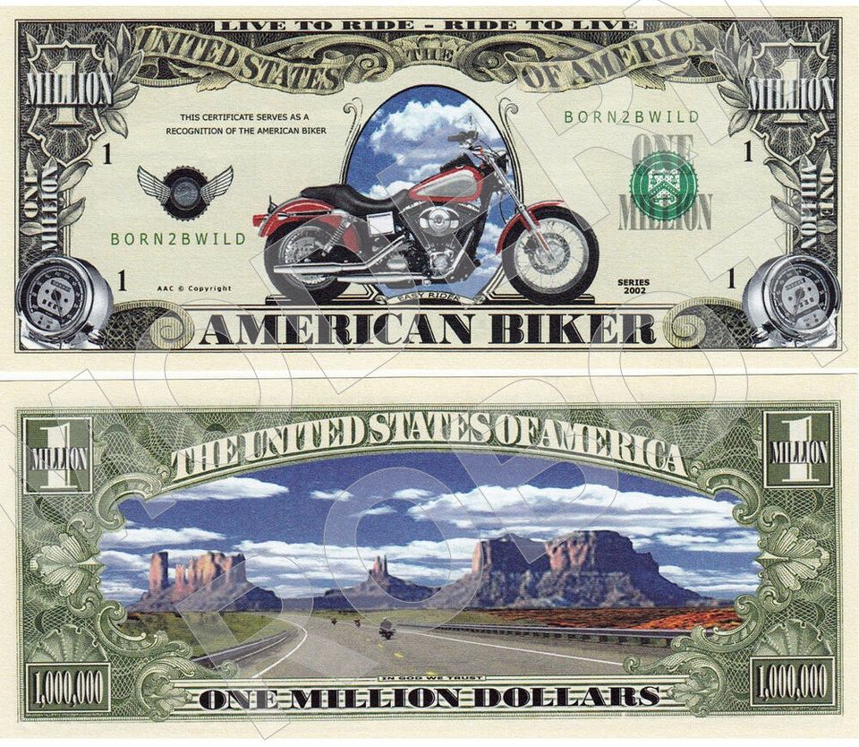 UUSI Harley-Davidson Seteli * Dollari - Ilmainen Toimitus