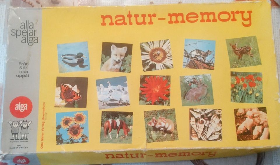 Natur memory peli 1970 luvulta
