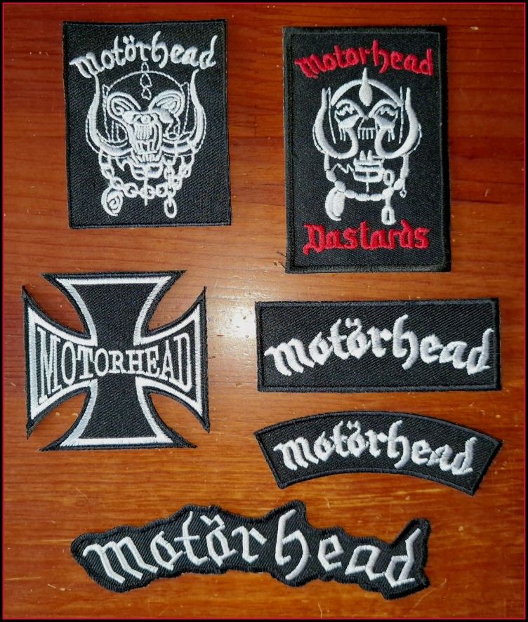 6 kpl Motörhead (erilaisia) kangasmerkkejä yhteishintaan 12e