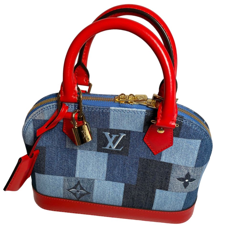 Louis Vuitton ALMA BB Blue Denim Käsilaukku