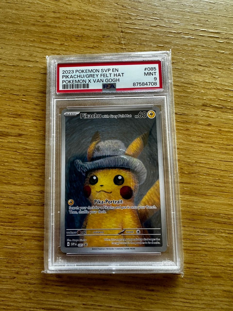 Pokémon PSA 9 Van Gogh Pikachu