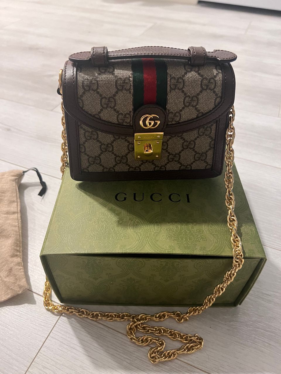 GUCCI OPHIDIA GG MINI olkalaukku