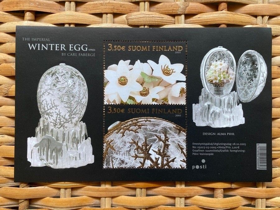 The Imperial Winter Egg By Carl Faberge postimerkkiarkki
